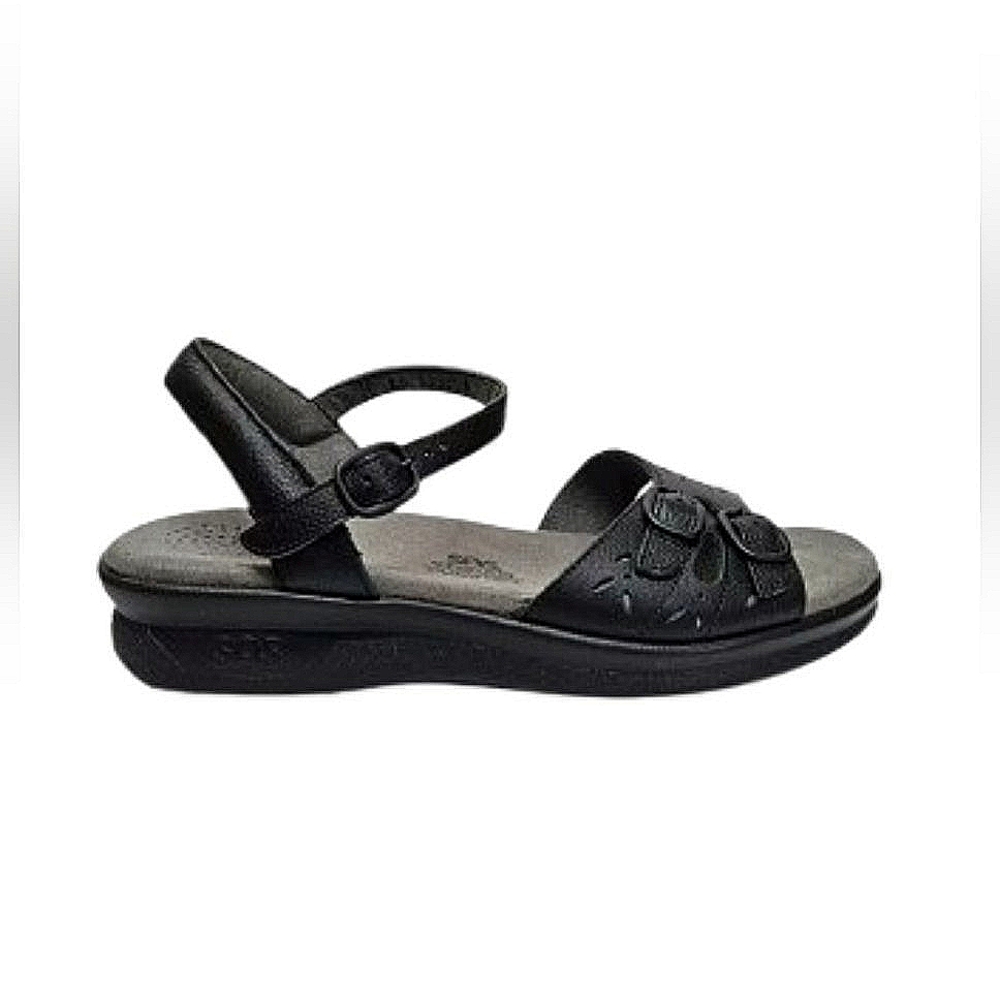 Comfort Adjustable Black Women's Sandal